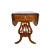 A vintage 1940's English Regency style mahogany drop-leaf accent or breakfast table with single drawer. Featuring a...