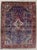 Hand-knotted rug from the Jozan area of western Iran, featuring a central medallion set within a deep indigo field. The...