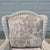 Victorian Late 20th Century Vintage White Wicker Large Wingback Lounge Chair W/ Toile Cushions For Sale - Image 3 of 15