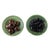 Earthenware Dishes with Chestnuts and Olives from Caldas Da Rainha, Set of 2 For Sale - Image 6 of 6