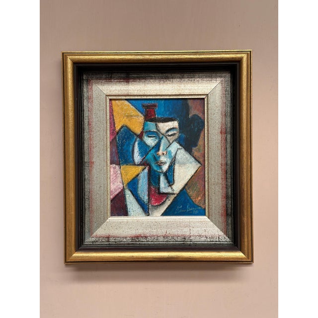 Christian Immonen, Face, 1990, Oil Painting on Panel, Framed For Sale - Image 7 of 18