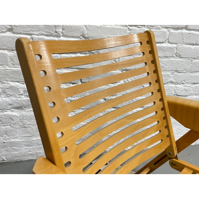 Pair of Mid Century Modern "Rex" Folding Lounge Chairs Designed by Niko Kralj, C. 1960's For Sale - Image 13 of 14