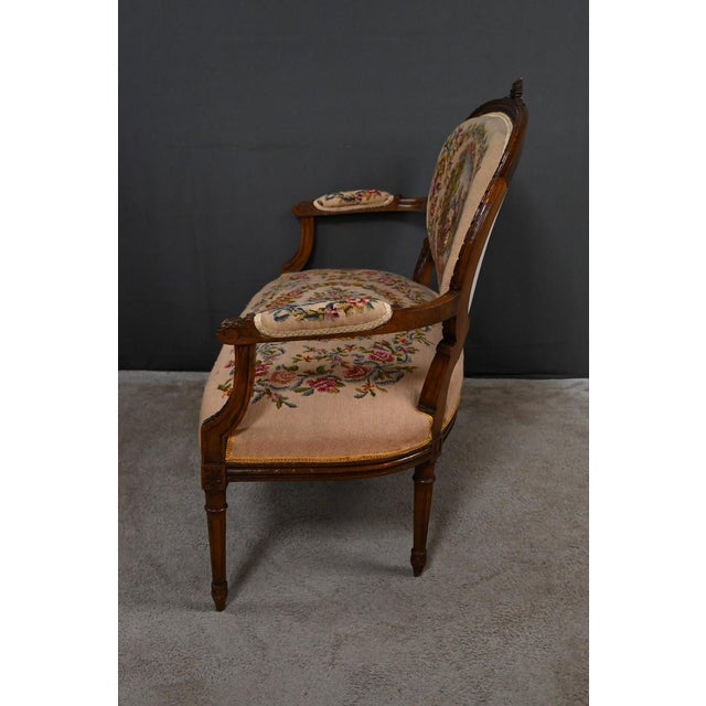 Louis XVI Stained Beechwood Sofa, 1920 For Sale - Image 15 of 18