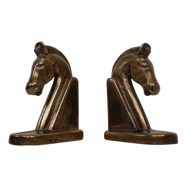 Brass Horses Bookends, 1960s, Set of 2 For Sale