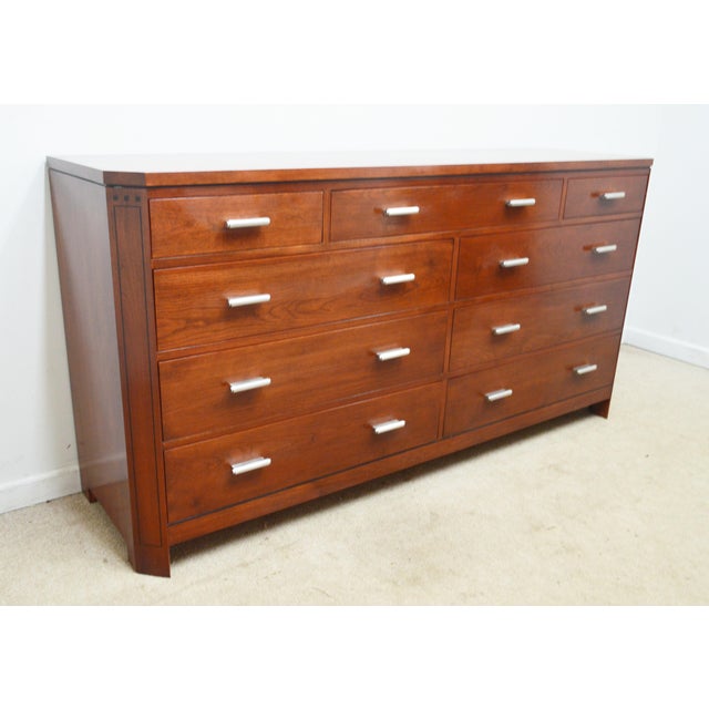 Standard Dresser by Stickley. Store item #559. It features nine dovetailed drawers and solid wood construction.