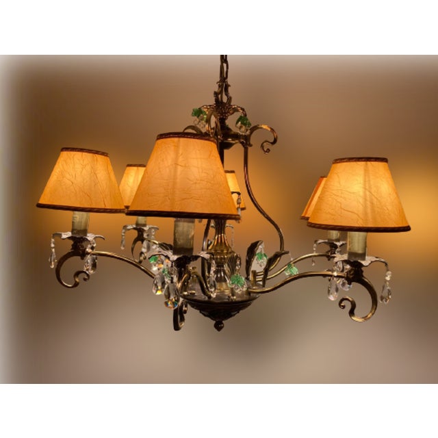 Art Nouveau Chandelier, 1990s For Sale - Image 4 of 11