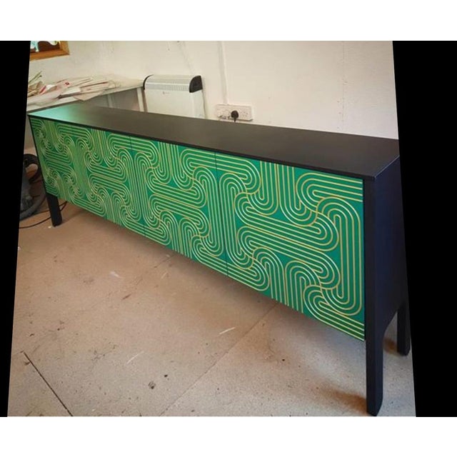 Emerald Four Door Loop Sideboard by Coucou Manou For Sale - Image 4 of 6