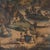 An antique print by Currier & Ives titled 'The Meeting Of The Waters,' depicting a serene landscape with a castle, river,...