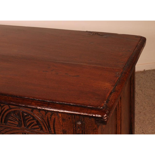 17th Century Oak Chest For Sale - Image 13 of 17