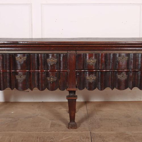 Dutch Dresser Base in Oak For Sale - Image 3 of 8