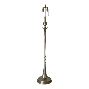Diego Giacometti Style “Tête De Femme” Silver Leaf Floor Lamp