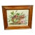 Late 19th Century Vintage Watercolor of Basket Filled With Flowers and Strawberries, Framed For Sale