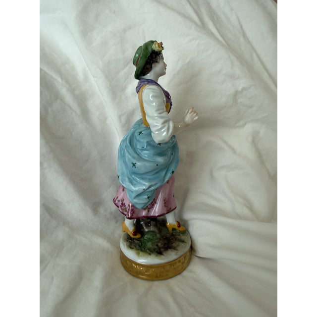 Antique German Porcelain Figurines, Produced by the Oldest Volkstedt Porcelain Factory (Aelteste Volkstedter Porzellanmanufaktur). For Sale In San Francisco - Image 6 of 11