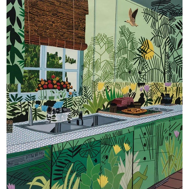 Contemporary Jonas Wood Interiors and Landscapes Official Exhibition Poster For Sale - Image 3 of 3