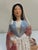 ENGLISH STAFFORDSHIRE HAND-PAINTED CERAMIC "MISS NIGHTINGALE" FIGURE, standing on an ovoid base with the famous English...