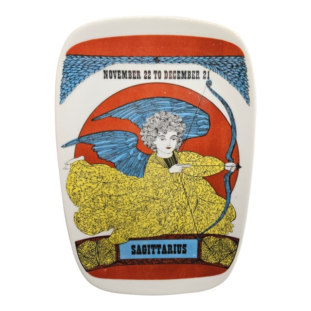 Vintage Royal Crown Arnart Sagittarius Zodiac Collectible Trinket Dish For Sale