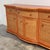 Contemporary Vintage Rattan and Wood Orange Curved Sideboard, 1980s For Sale - Image 3 of 16