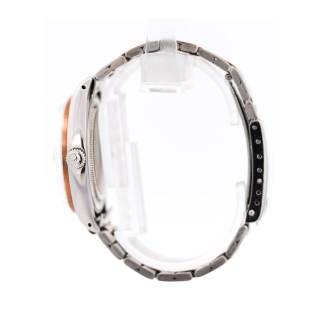 1990s 1990s Rolex Oyster Precision 34mm Two-Tone Rose Gold Steel Rare Dial Watch For Sale - Image 5 of 11