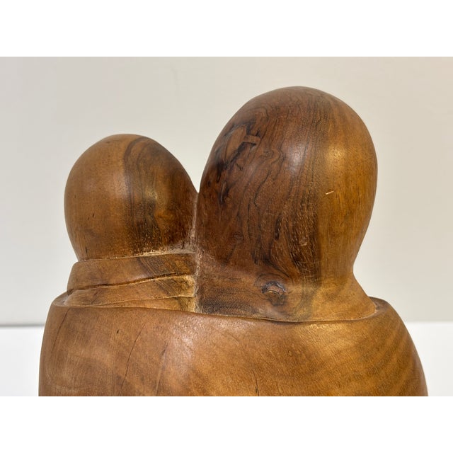 Vintage Luis Potosi Woord Carving 'Mother and Child' For Sale - Image 9 of 12