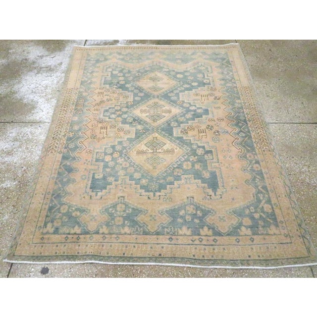 Galerie Shabab Collection Mid-20th Century Persian Afshar Accent Rug For Sale - Image 4 of 10