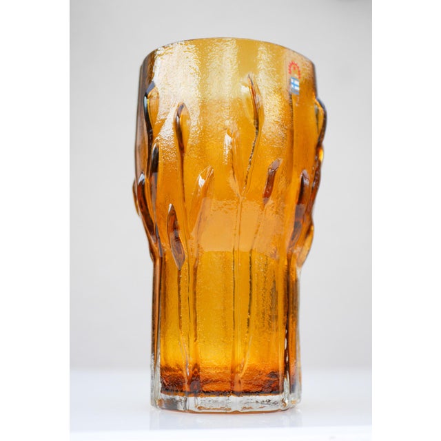 Vintage Finnish Art Glass Vase by Kaj Blomqvist for Humppila For Sale - Image 4 of 14