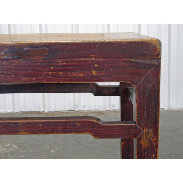 Wood 36" Long 19th Century Console Table For Sale - Image 7 of 9