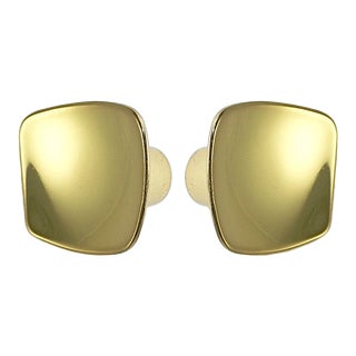1960's Vintage Mid-Century Brass Cabinet Knobs Nos Nib - a Pair For Sale