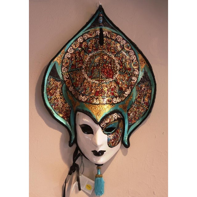 Traditional Venetian Laboratory - Hand Painted Venetian Mask For Sale - Image 3 of 5
