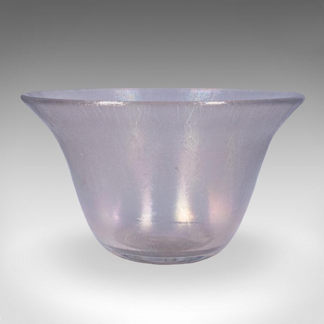 Vintage Lustre Fruit Bowl, Continental, Art Glass, Display Dish, Kitchen, Lounge For Sale - Image 4 of 11