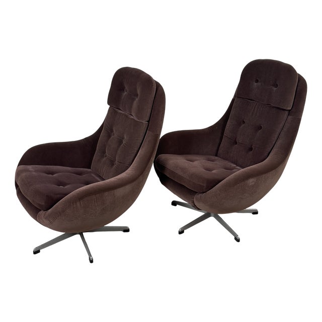 Vintage Czechoslovakian Lounge Chairs from Up Závody, 1960s, Set of 2 For Sale