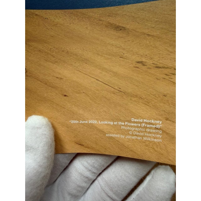 Modern David Hockney, 25th June 2022, Looking at the Flowers.., Copyright David Hockney, Printed in Uk For Sale - Image 3 of 12