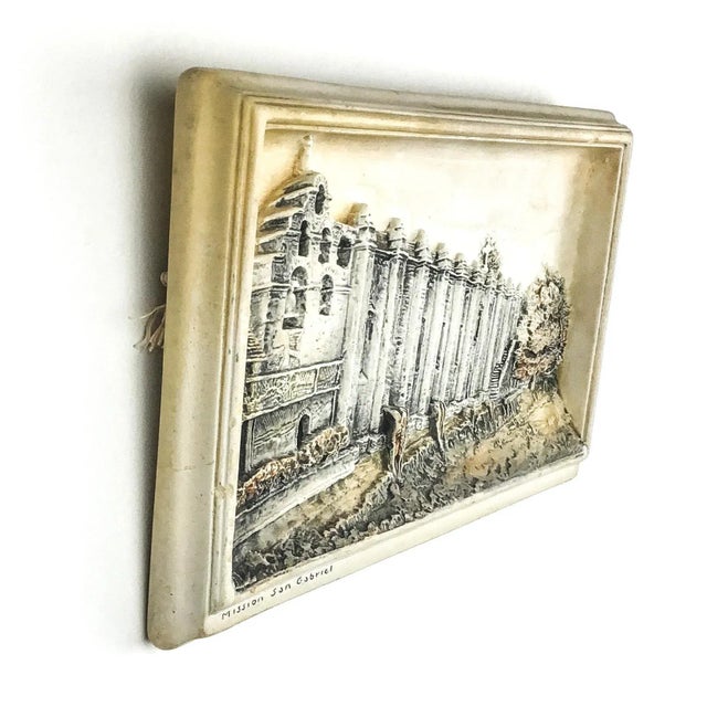 Ivorex 3D sculpture of the “Mission San Gabriel” is ready to hang amount your favorite wall art collection. In wonderful...