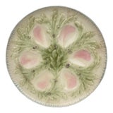 French Majolica Oyster Plate Choisy-Le-Roi, Circa 1880 For Sale
