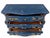 Hand-Painted Royal Blue Pulaski Bombé Chest—Distressed French Provincial Dresser For Sale - Image 9 of 15