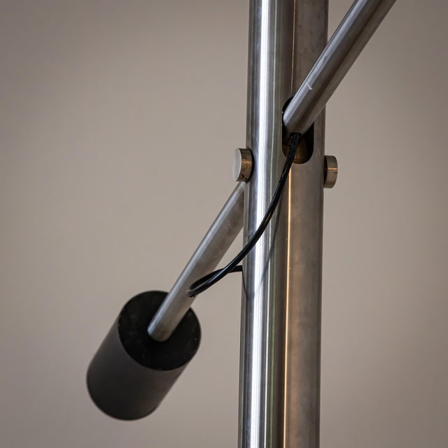 Mid-Century Modern Large Floor Lamp With Long Arm, Attributed to Selenova, Italy, Mid-20th Century For Sale - Image 3 of 8
