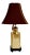 Vintage Chinoiserie Brass Tea Canister Table Lamp and Lampshade For Sale