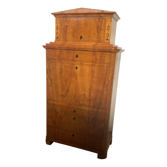 Biedermeier Secretary in Ash, 1830s For Sale
