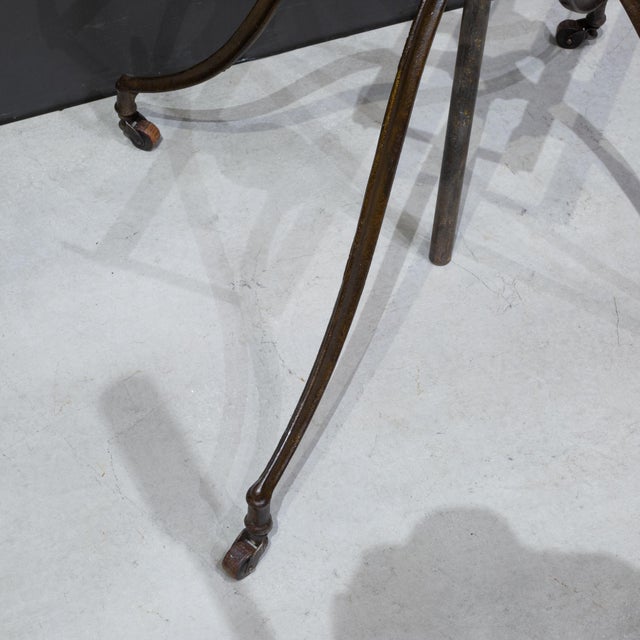 Wood 19th C. Cast Iron and Oak Bible or Dictionary Book Stand c.1888-1900 For Sale - Image 7 of 8