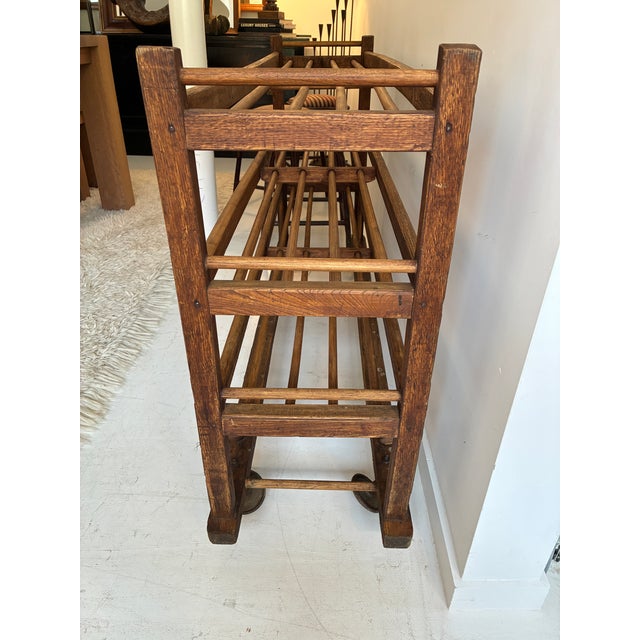 Vintage, Rustic Wooden Shoe Rack For Sale In New York - Image 6 of 15