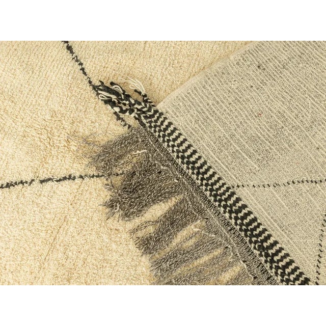 Cream Wool Berber Rug For Sale - Image 8 of 10