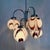 Italian Purple and White Murano Glass Swirl Chandelier, 1970s For Sale - Image 17 of 18