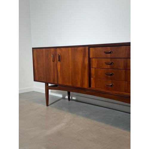 Victor Wilkins G-Plan Brasilia Sideboard by Victor Wilkins Mid-Century Modern Teak Sideboard For Sale - Image 4 of 9