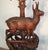 Magnificent rare Swiss Black Forest carved deer form hall stand with mirror. Having impeccably detailed deer and eagle...