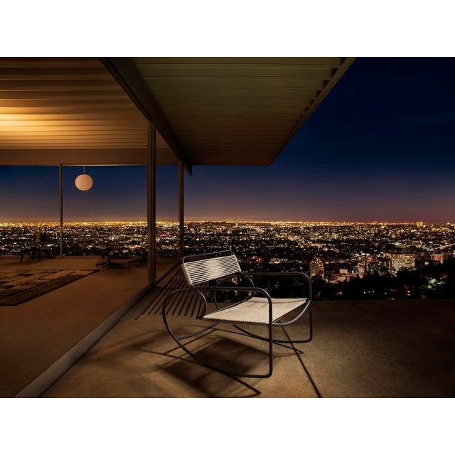 Brown Jordan Walter Lamb Aluminum Arm Chair, Mica frame with Pebble fabric For Sale - Image 9 of 12