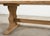 Country French Bleached Oak Farmhouse Trestle Dining Table 8 Ft For Sale - Image 11 of 18