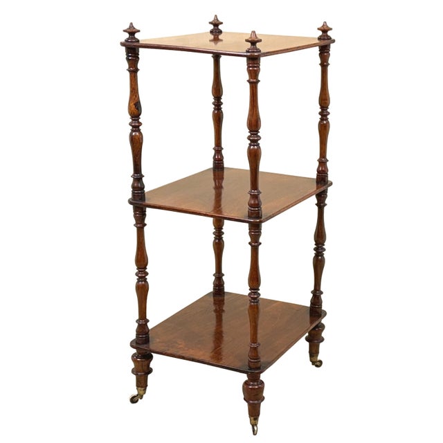 Mid 19th Century Small 19th Century Rosewood Whatnot, 1840 For Sale - Image 5 of 11