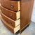 Kai Kristiansen Danish Modern Teak and Oak 4 Drawer Bow Front Chest in the Manner of Kai Kristiansen, Circa 1960s For Sale - Image 4 of 6