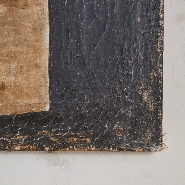 Textile Vintage French Oil on Canvas Painting of a Classical Caryatid No. 02 For Sale - Image 7 of 10