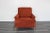Late 20th Century Vintage Pair of Red Chenille Club Chairs For Sale - Image 5 of 10