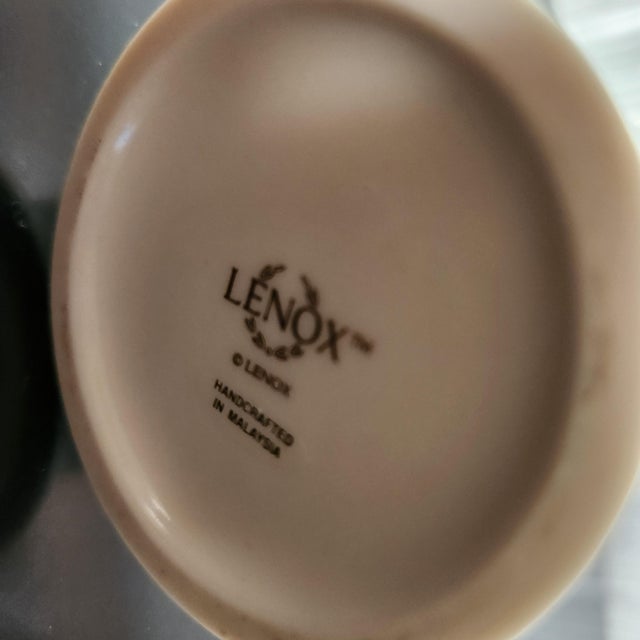 AMBIANIC presents Lenox Porcelain Rose Blossom Bud Vase 8inch stamped by maker Malayasia made 2.4W x 7.5H Preowned...